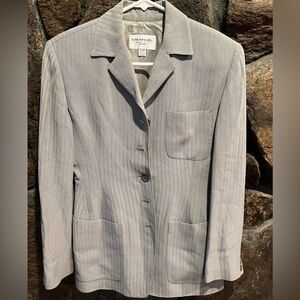 Emanuel Ungaro Gray Blazer Classic Tailored Suit Jacket